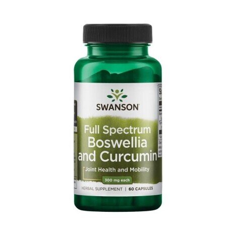 Swanson Full Spectrum Boswellia (Tamaie) & Curcumin 60 Capsule